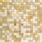 Apollo Tile Mingles 11.6inx11.6in Glossy Yellow Gold and White Glass Mosaic Wall Floor Tile 18.69 sqft/cs, 20PK MIX1588BG336A - alternate 1
